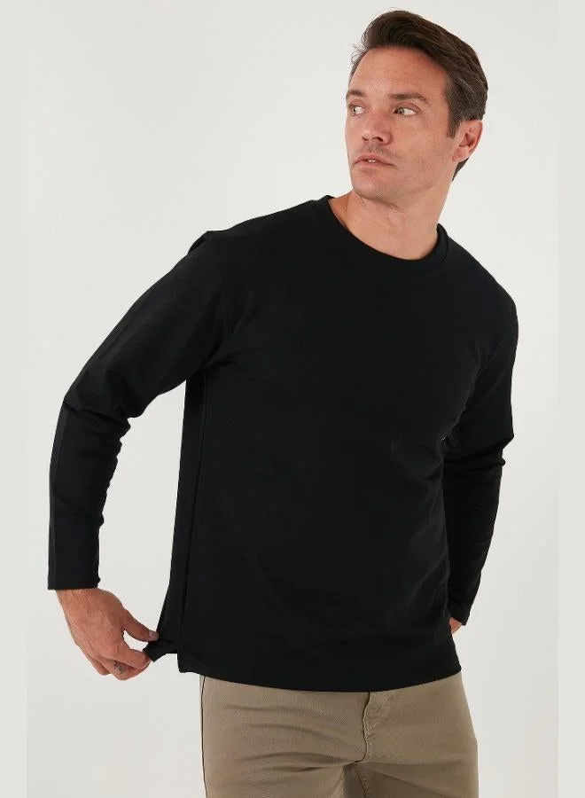 Buratti  Buratti Stretch Cotton Regular Fit Crew Neck Sweatshirt Men's SWEAT 5905725 for Men | Best Price UAE