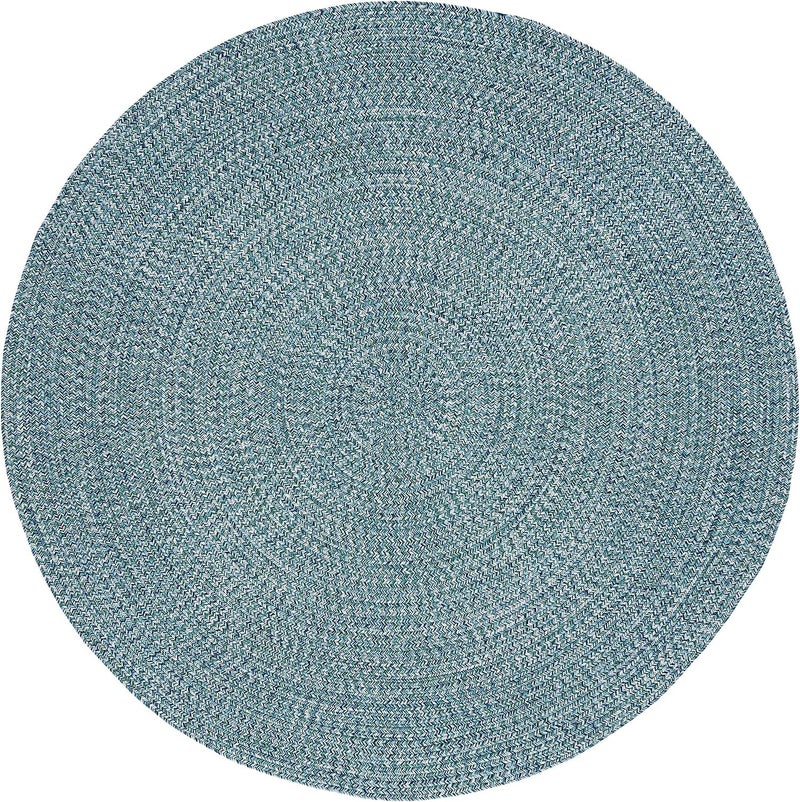 VASAC Cotton Round Carpet for Living Room, Bedroom, Home Décor – Soft & Durable Floor Rug, Washable & Lightweight 220 com, Color Mix Green - Image 3
