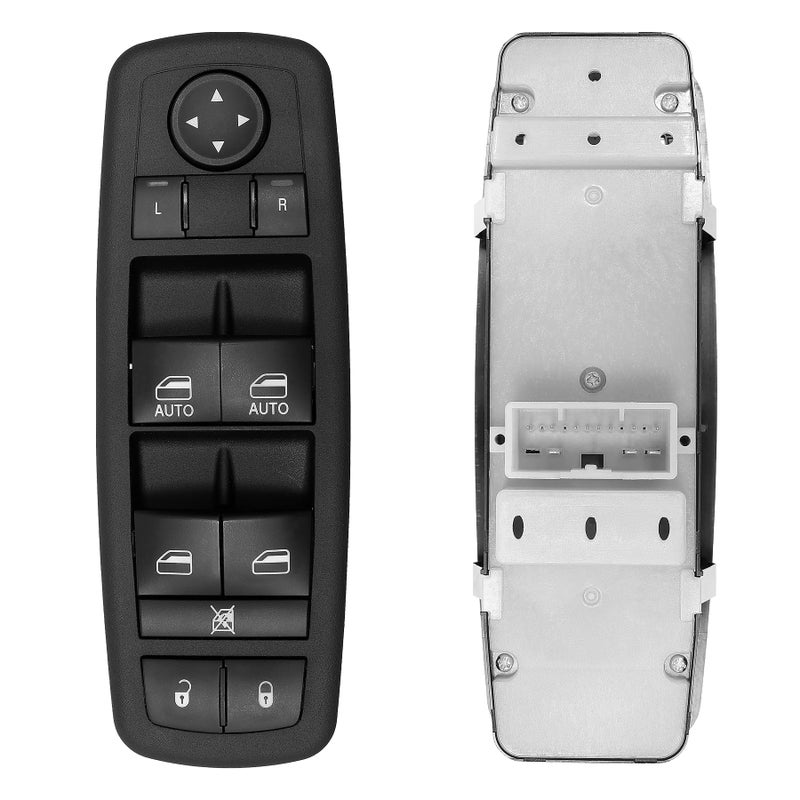 Master Power Window Switch 3 PINS 8 PINS Check Required Replacement for 2011 2014 Dodge Durango Jeep Grand Cherokee Replaces 68086693AC 68086693AD
