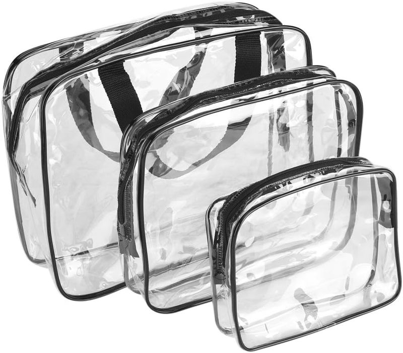 comfrt Beauty Makeup Storage Bag, Transparent Handbag Travel Storage Bag Cosmetic Toiletry Organizer - Image 1