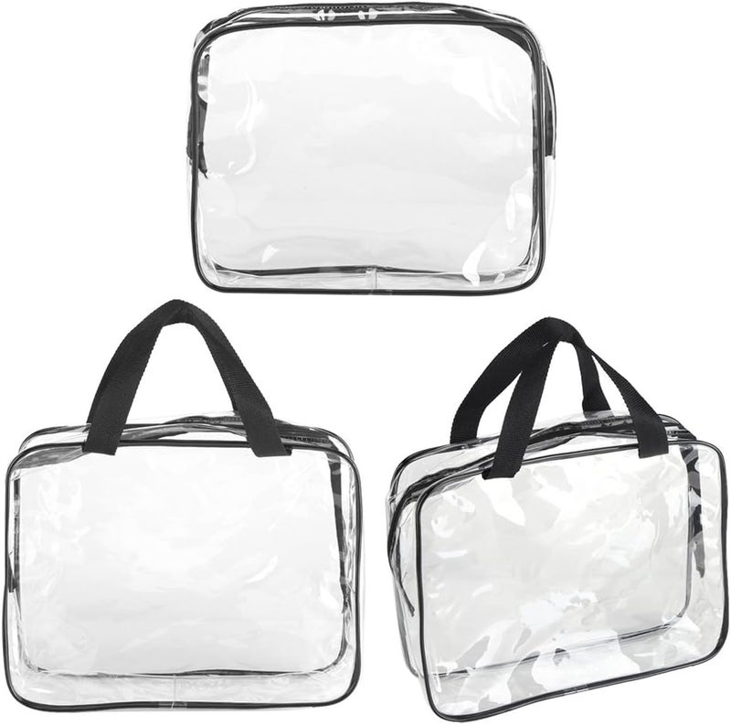 comfrt Beauty Makeup Storage Bag, Transparent Handbag Travel Storage Bag Cosmetic Toiletry Organizer - Image 5