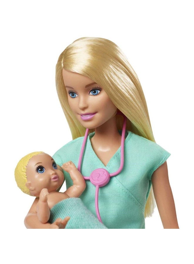 Barbie Barbie You Can be Anything Career Baby Doctor Playset with Accessories  - Image 4