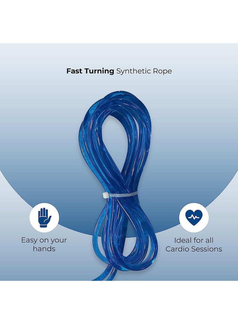 anythingbasic. Tangle Free Skipping Rope with Compact Design| Material : Rubber and Foam | Speed Rope is Ideal for Speed Jumping, Boxing, Cardio Endurance for Men and Women  - Image 3