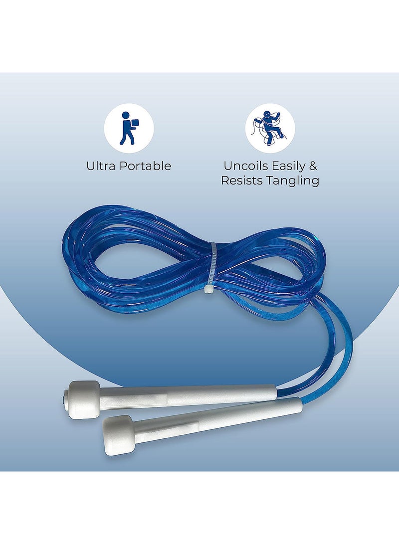 anythingbasic. Tangle Free Skipping Rope with Compact Design| Material : Rubber and Foam | Speed Rope is Ideal for Speed Jumping, Boxing, Cardio Endurance for Men and Women  - Image 2