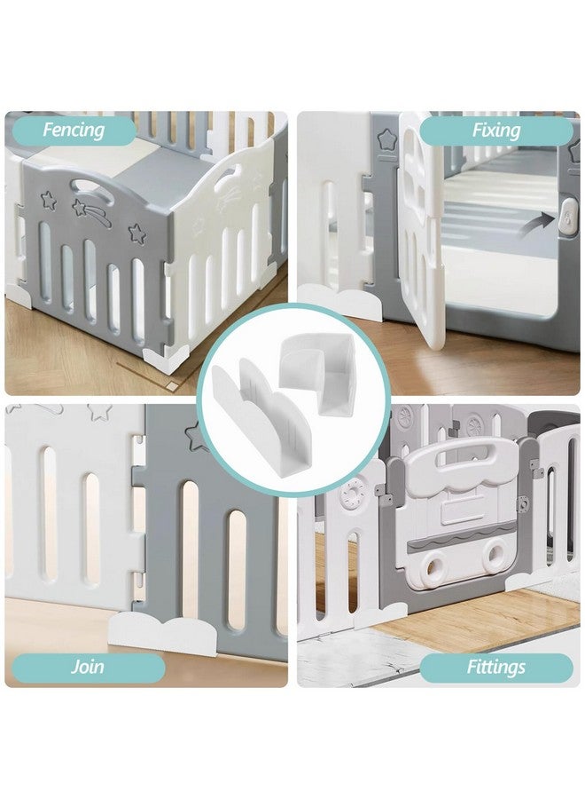 TOYANDONA 2pcs Plastic Playpen Stabilizer, Playpen Fixing Clip Baby Playpen Parts Baby Playpen Replacement Connectors Baby Playpen Accessories for Baby Play Yard - Image 2