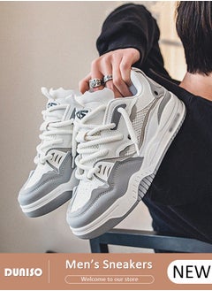DUNISO Men's Sneakers Lace-Up Fashion Sneakers Comfortable Walking Shoe Sports Casual Walking Athletic Fitness Indoor and Outdoor Shoes  - Image 1