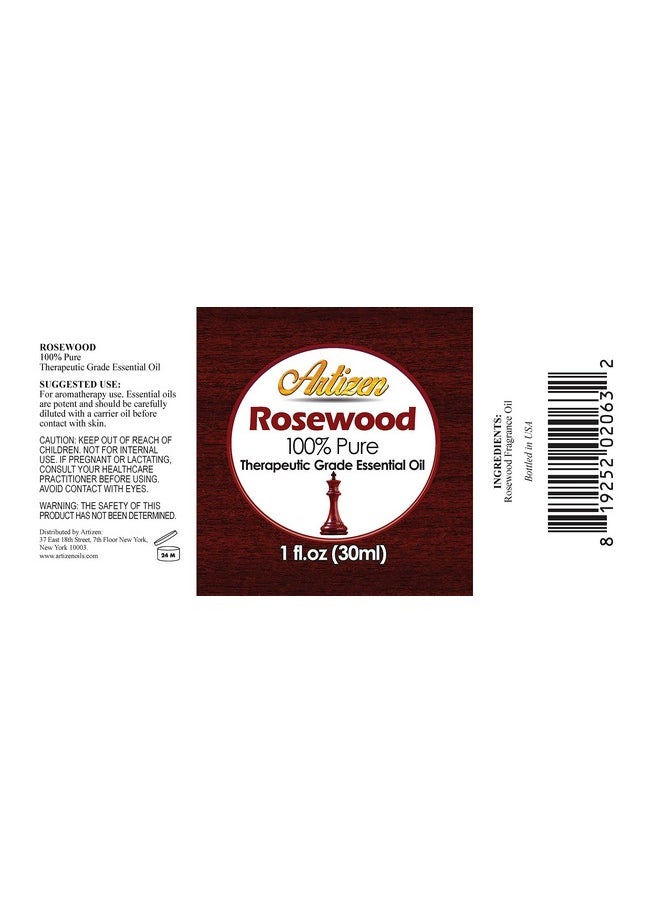 Artizen - Artizen 30ml Oils - Rosewood Essential Oil - 1 Fluid Ounce - Image 1