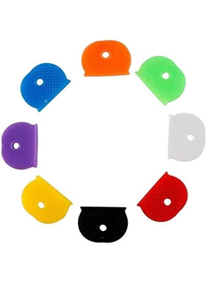 32 Pcs Assorted Colors Key Cap Rings, Key Identifier Tag Covers Fit for Regular Sized Keys  - Image 3