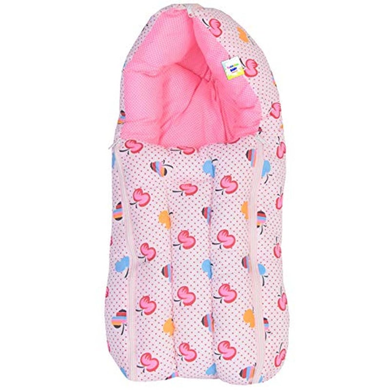Toddylon Baby Bags 3 in 1 Bed | Wrapper | Newborn Boys Girls | Wearable Blankets | Cotton (0-6 Months) Pink - Image 1