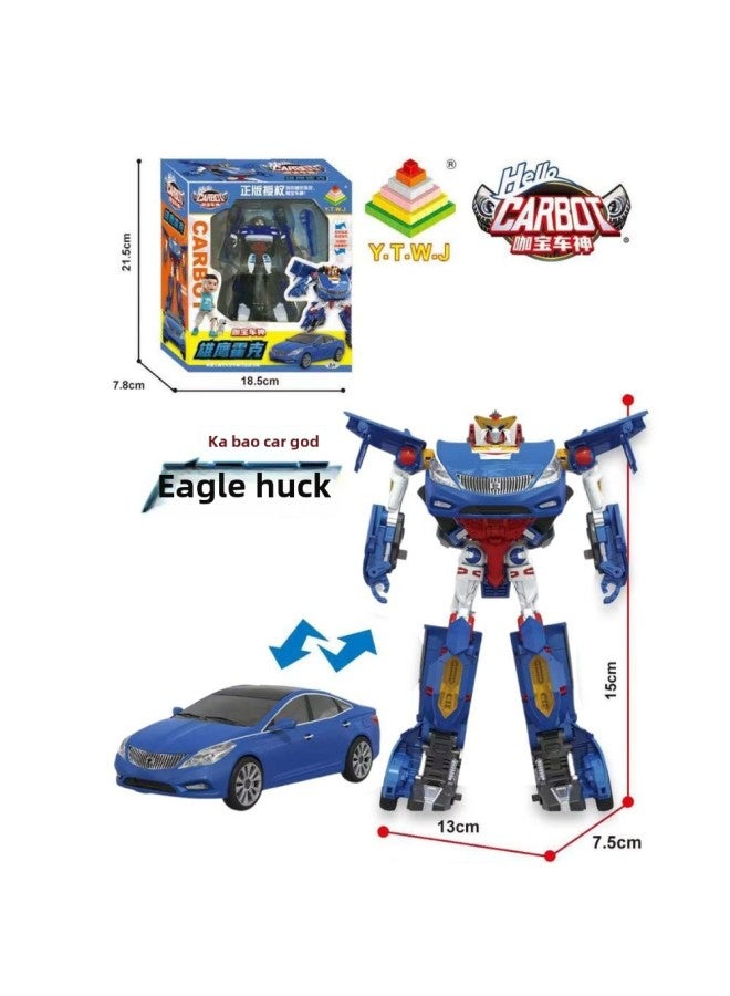 Coffee Treasure Car God Genuine Authorized Fit Sliding Deformation Car Robot Model Children Gift King Kong Toy-Color:[Yuetong Suit] Fire Alarm + Special Police + High Energy  - Image 4