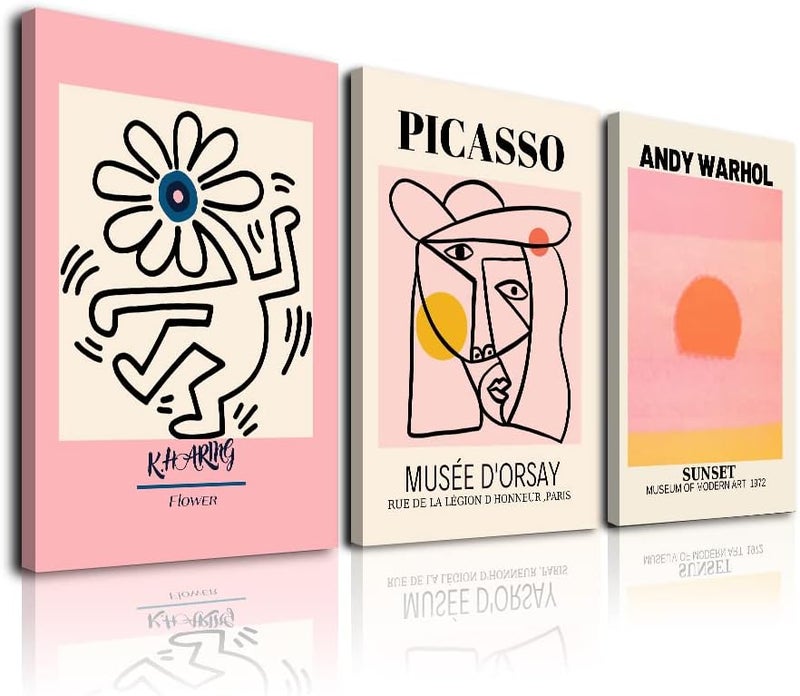 KBKBART Matisse Wall Art Set of 3 - Abstract Exhibition Posters - Image 1