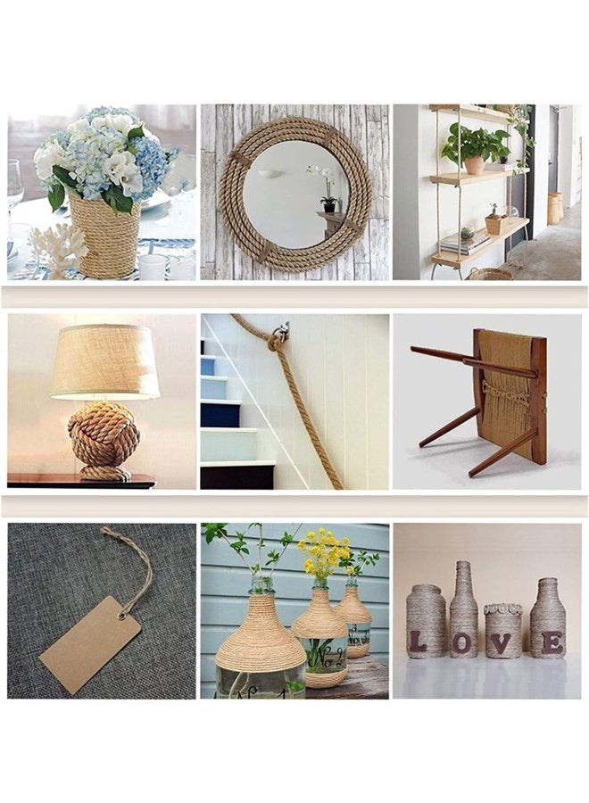 Premify 20M Jute Rope, 6Mm Natural Jute Twine Rustic Cord,Hemp String For Diy Box Packing Wedding Decoration, Bundling Wrapping Floristry Arts Crafts - Image 4