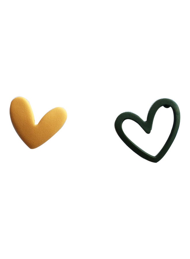 NIBEMINENT 925 Sterling Silver Heart Design Earrings - Image 1