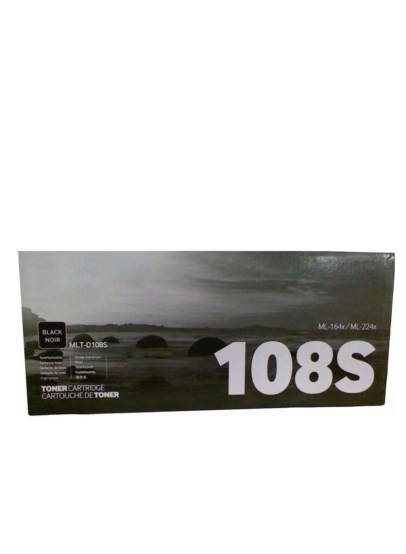 خرطوشة حبر 108S للطابعات - اللون أسود موديل 108S اسود - Image 1