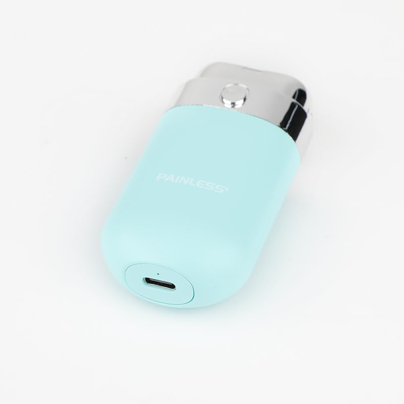 Painless Portable double blade Facial Hair Remover for Women,Waterproof Shaver Painless Instant Hair Removal Device for Chin/Upper Lip (Sky Blue) - Image 5