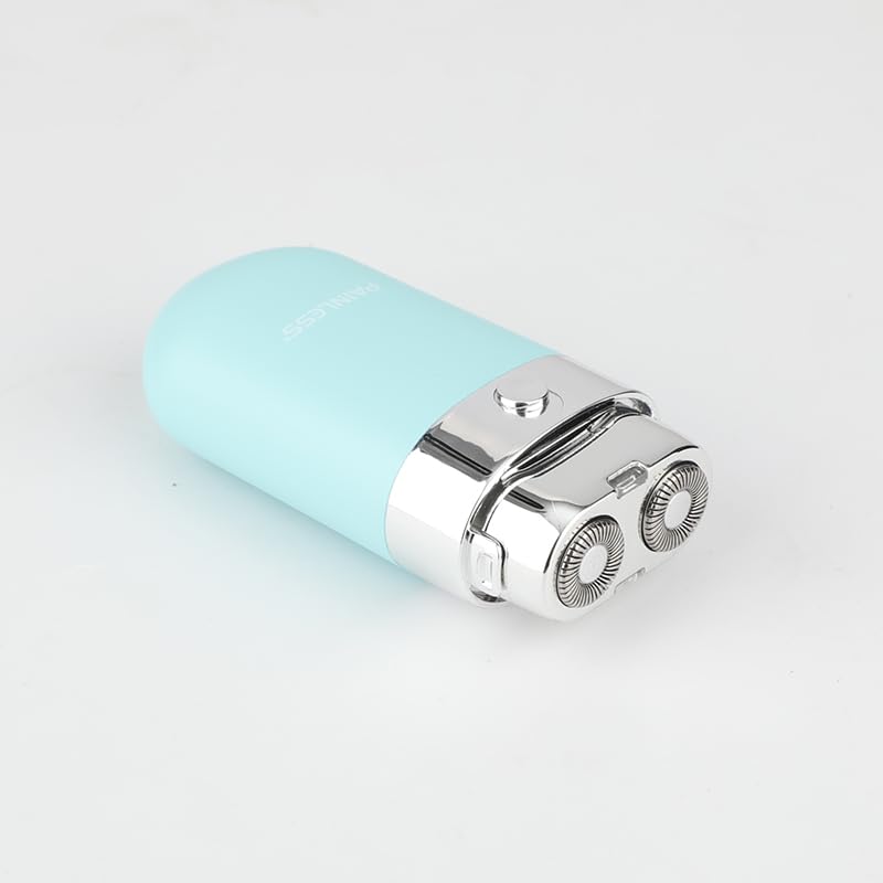 Painless Portable double blade Facial Hair Remover for Women,Waterproof Shaver Painless Instant Hair Removal Device for Chin/Upper Lip (Sky Blue) - Image 2