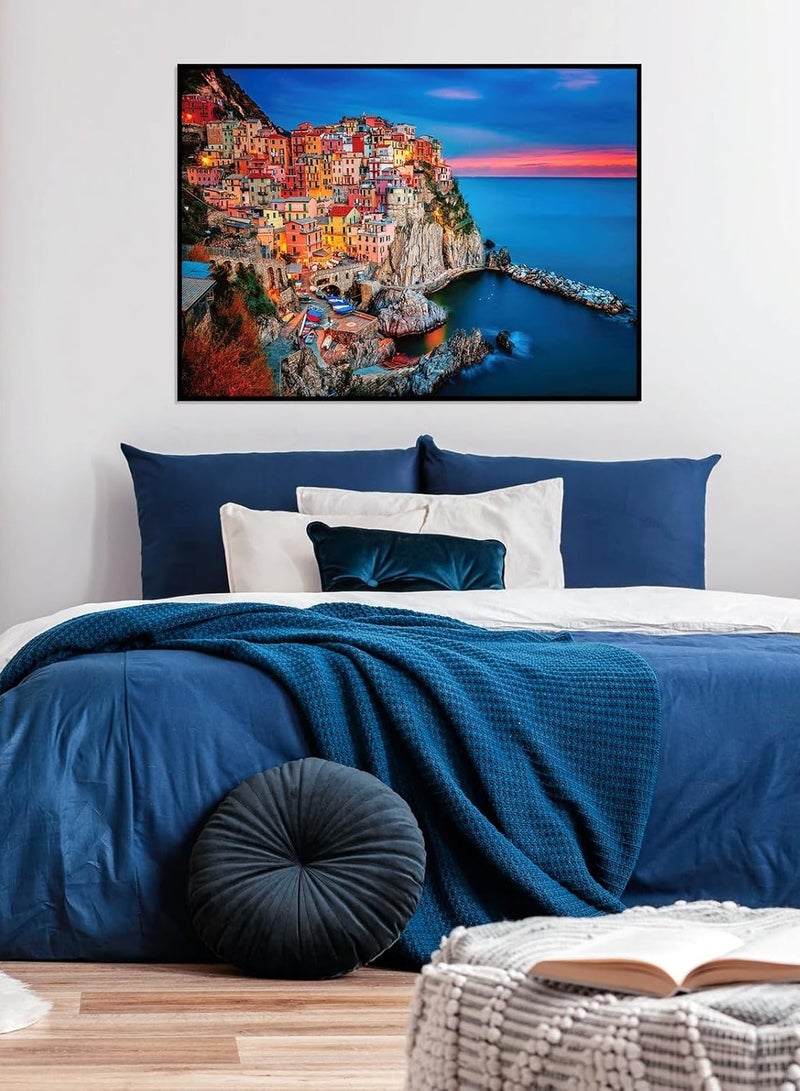 1000 Pieces Jigsaw Puzzles for Adults Dusk at Cinque Terre Puzzle  (Dusk at Cinque Terre , 70cm x 50cm-1000 Pieces)  - Image 2
