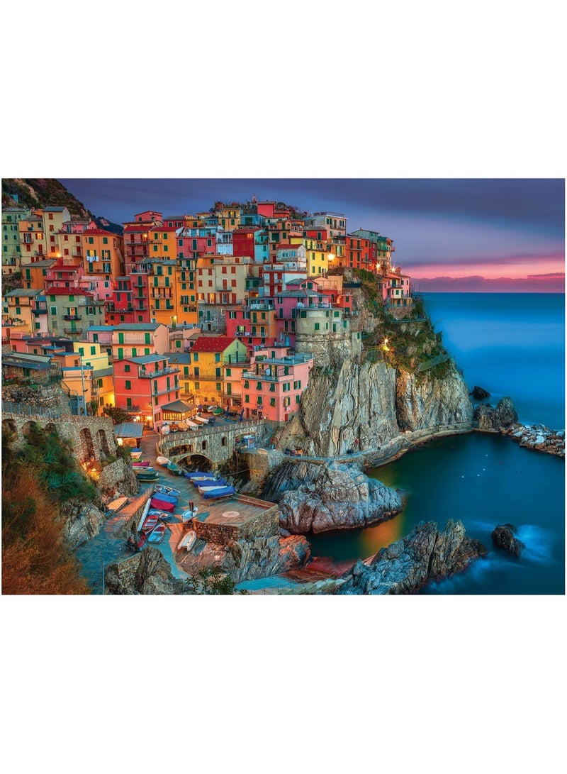 1000 Pieces Jigsaw Puzzles for Adults Dusk at Cinque Terre Puzzle  (Dusk at Cinque Terre , 70cm x 50cm-1000 Pieces)  - Image 3