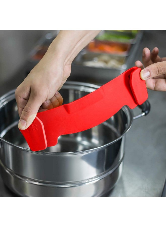 AUOON مصفاة سيليكون قابلة للتثبيت لجميع الأواني والمقالي، مصفاة باستا AUOON القابلة للتثبيت للطعام لمصفاة اللحم والخضروات والفواكه، مصفاة مطبخ سيليكون - Image 5