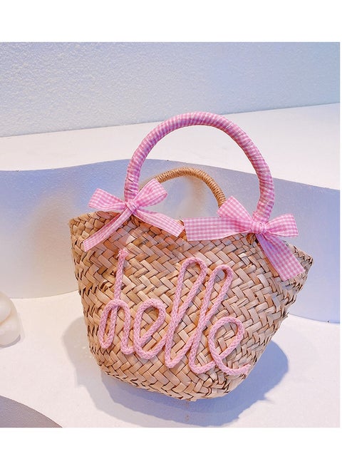 New Summer Minimalist Girl Style Grass Woven Handbag