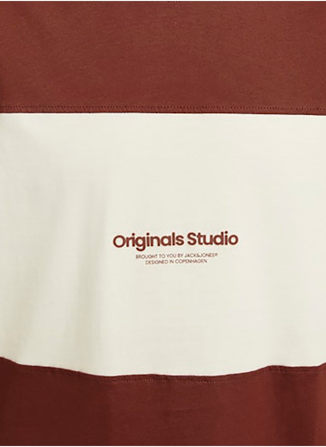 JACK & JONES - Jorvesterbro Block Tee Ss Crew Styd Aw24 - Image 1