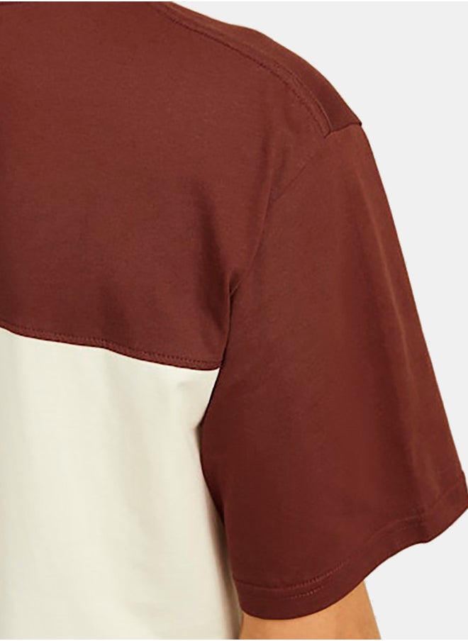 JACK & JONES - Jorvesterbro Block Tee Ss Crew Styd Aw24 - Image 1