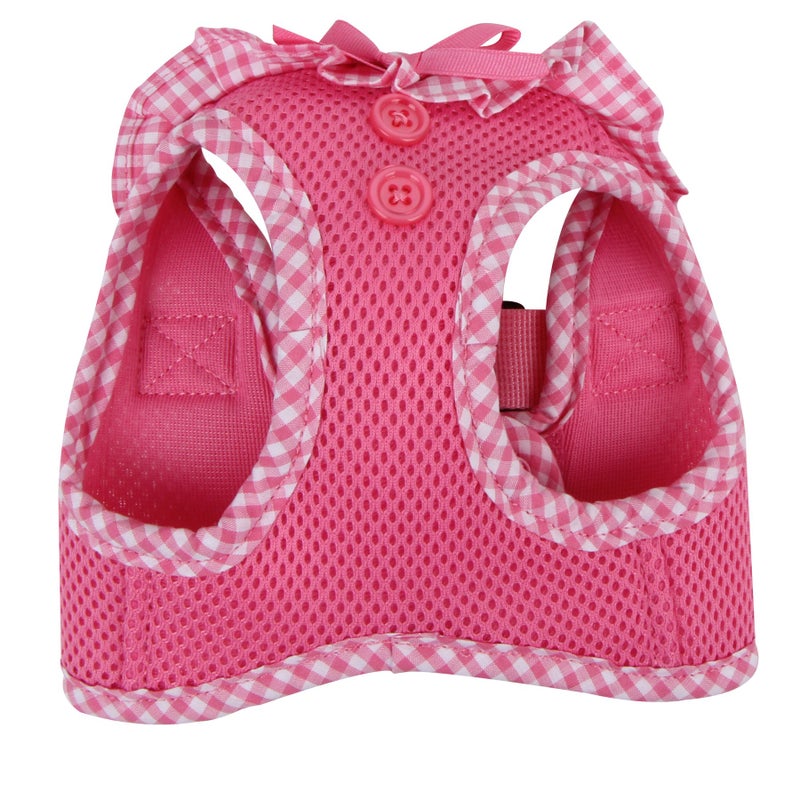 Puppia Vivien Vest Dog Harness Step-in All Season Mesh Cute No Pull No Choke Walking Training for Small Dog, Pink, Medium - Image 3