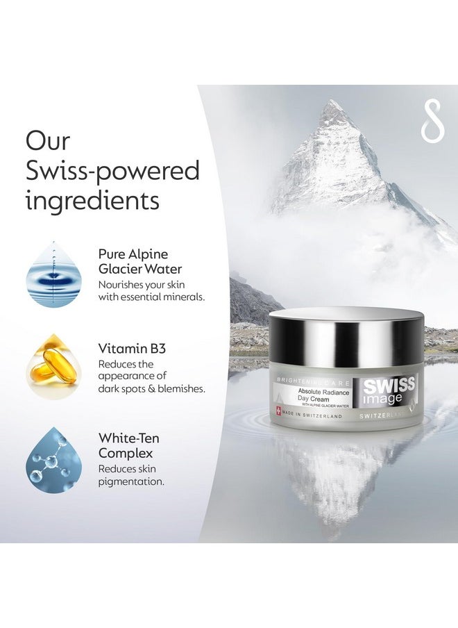 SWISS image Swiss Image Absolute Radiance Day Cream | Face Moisturizer | Hydrating & Brightening | Reduces Dark Spots & Pigmentation | Lightweight & Quick Absorption | SPF 20 | For All Skin Types | 50ml  - Image 3