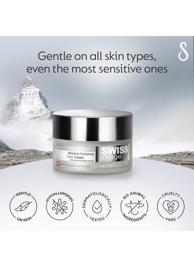 SWISS image Swiss Image Absolute Radiance Day Cream | Face Moisturizer | Hydrating & Brightening | Reduces Dark Spots & Pigmentation | Lightweight & Quick Absorption | SPF 20 | For All Skin Types | 50ml  - Image 5