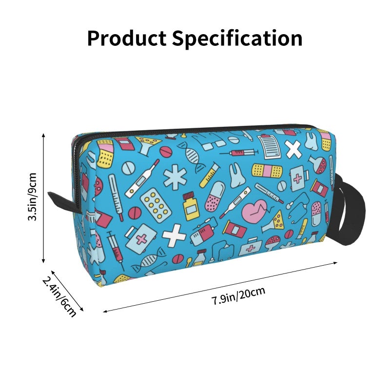 YISHOW Nurse Equipment Makeup Bag Adorable Travel Cosmetic Toiletry Organizer Case for Women - Image 3