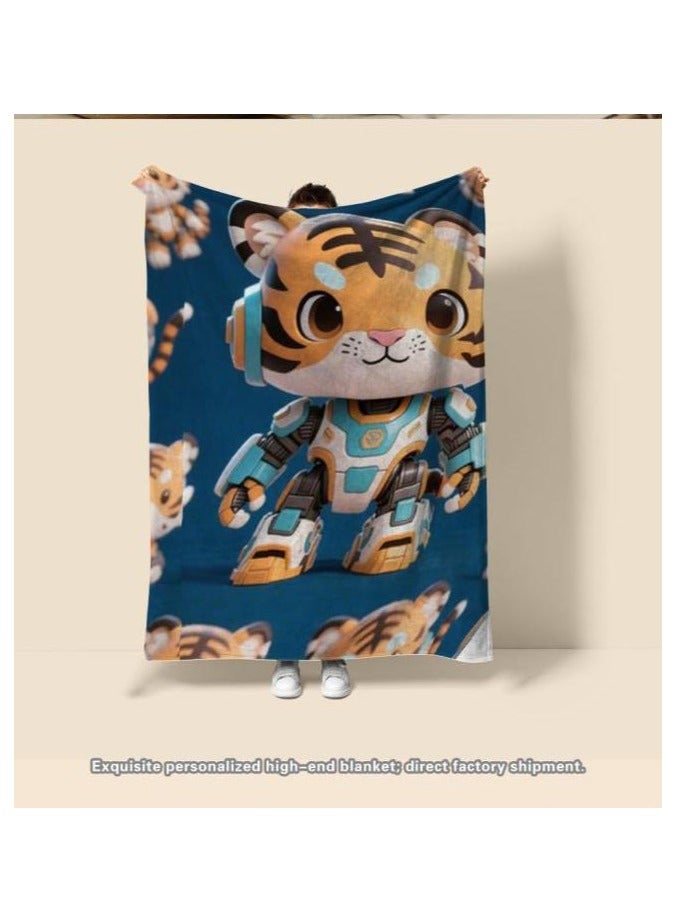 general Children's or student cartoon flannel thin blanket (warm and comfortable, suitable for sleep, games) 100cm*150cm - 669 - Image 3
