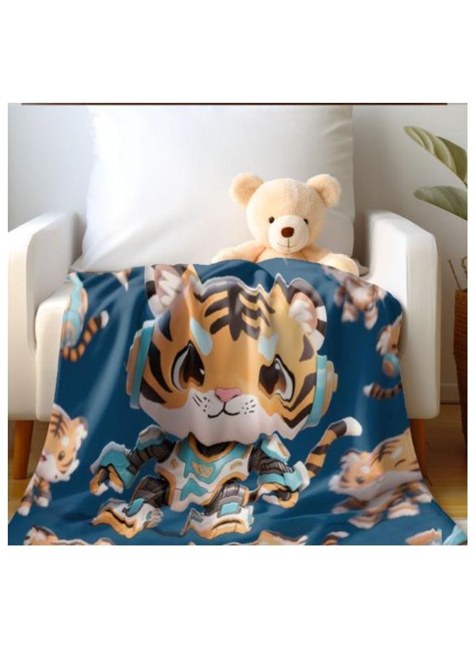 general Children's or student cartoon flannel thin blanket (warm and comfortable, suitable for sleep, games) 100cm*150cm - 669 - Image 4