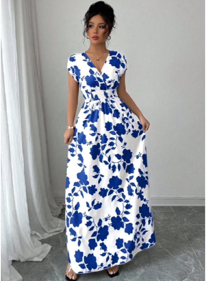 SHEIN  Elegant Floral Print Dress For Commute - Image 3