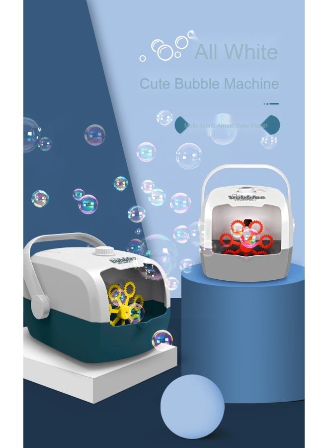 Parent-Child Interactive Automatic Bubble Machine with Suitcase Design - Image 2