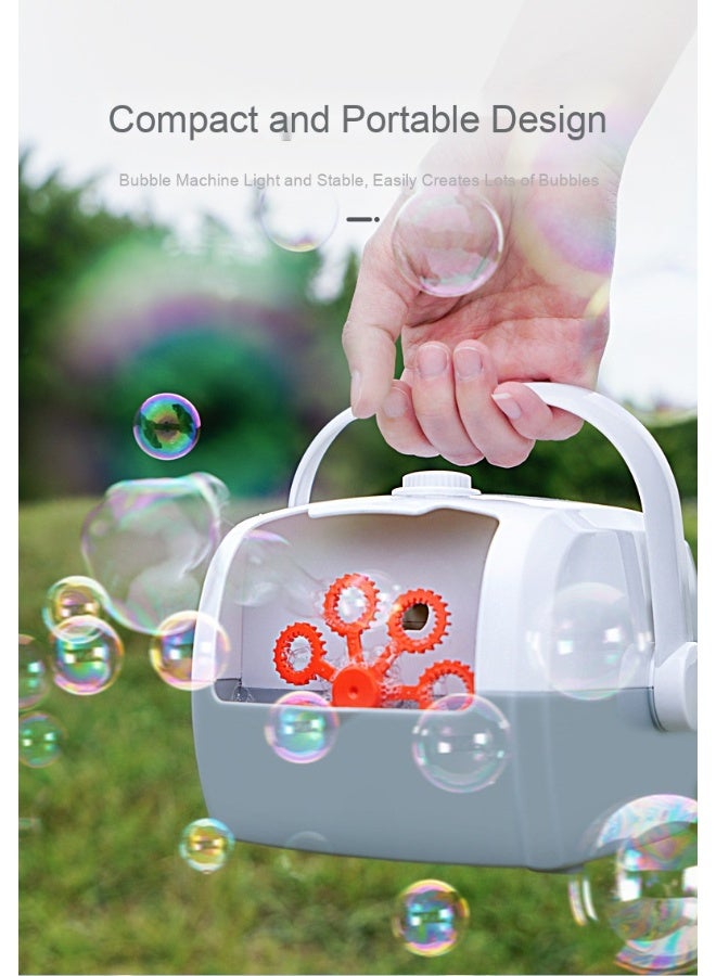 Parent-Child Interactive Automatic Bubble Machine with Suitcase Design - Image 5