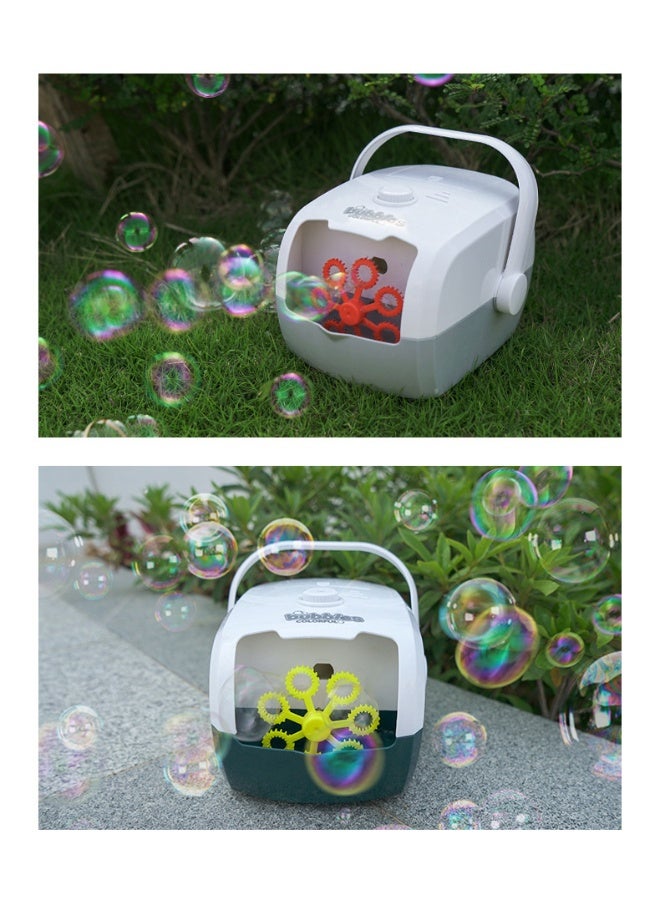 Parent-Child Interactive Automatic Bubble Machine with Suitcase Design - Image 3