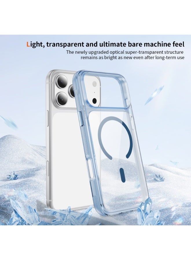 Malaksky For iPhone 17 Pro Case, Heavy Duty Shockproof Protection Phone Cases, Anti-Drop, Dual Layer Transparent Protective Cover Compatible with iPhone 17 Pro, 6.3 inch, Crystal Blue - Image 5