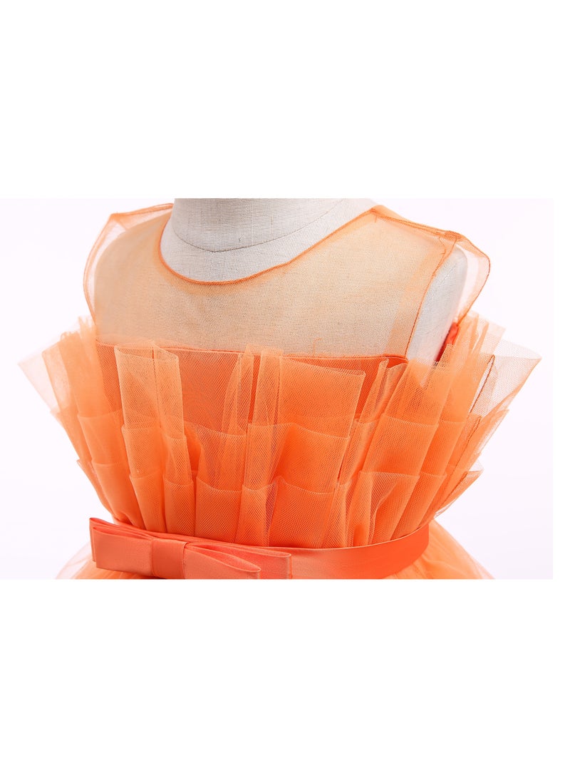 D'Daniela Ruffled Tulle Party Dress - Image 4