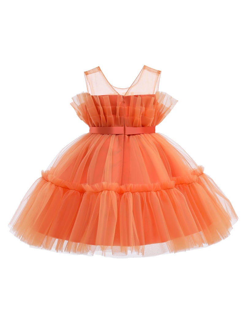D'Daniela Ruffled Tulle Party Dress - Image 3