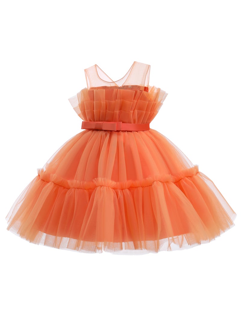 D'Daniela Ruffled Tulle Party Dress - Image 2