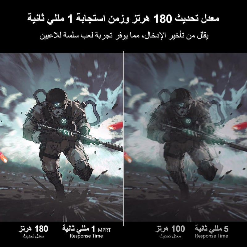 Z Z-Edge شاشة الألعاب المنحنية Z-EDGE مقاس 27 بوصة 1500R - لوحة VA بدقة FHD 1080P وتردد 180 هرتز، زمن استجابة 1 مللي ثانية، شاشة LED بدون إطار، AMD FreeSync Premium - 1x DisplayPort 1.4 و 2x HDMI 2.0 UG27F - Image 3