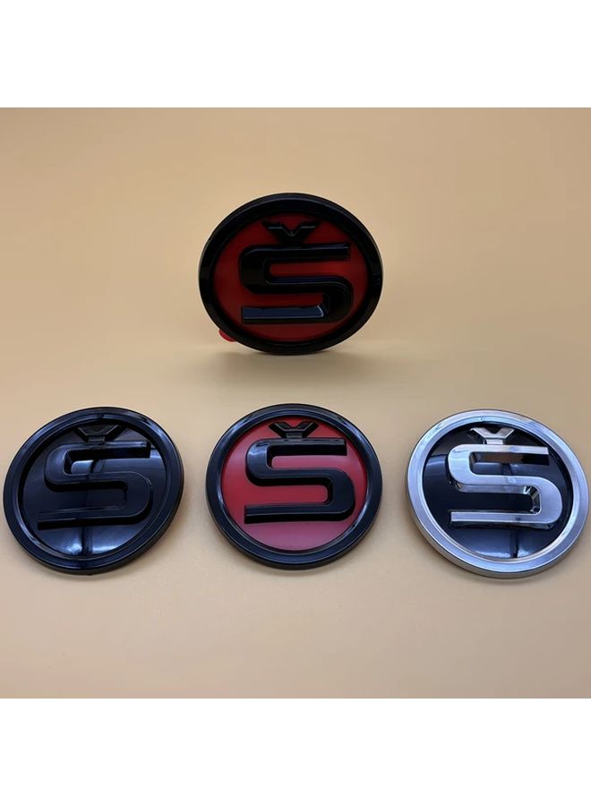 Red 8cm 3 14in Car Hood and Trunk Emblem Replacement Accessory - Image 2