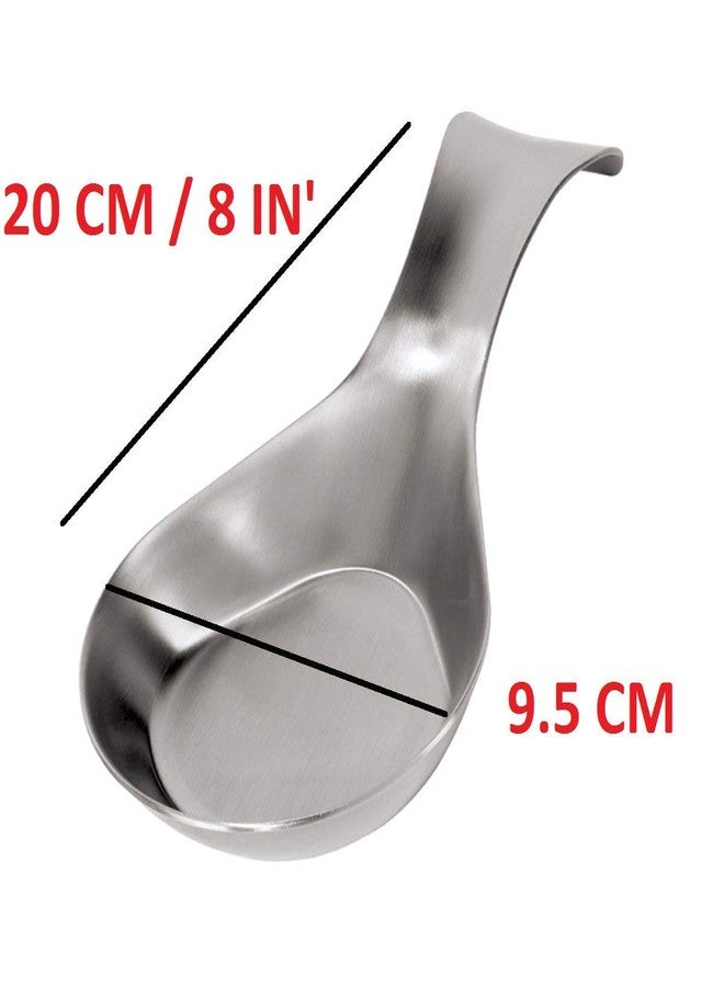 NOHUNT Stainless Steel Deep Spoon Rest, for Holding Messy Spoon Rest Holder, Spoon Holder for Kitchen Platform and Dining - Image 3