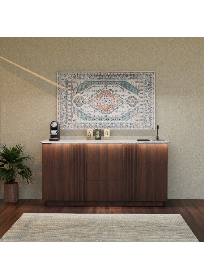 كوفي وورلد ركن القهوة بكج شامل الاضاءة المخفية والرينزر والسلة والحنفية - Image 1