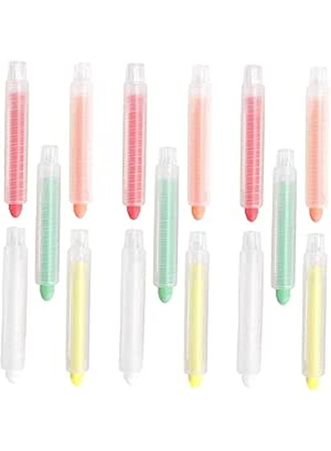 Dust Colored Chalk Sticks Water Soluble For Teachers Sidewalk Art Projects Vibrant Colors - Image 1