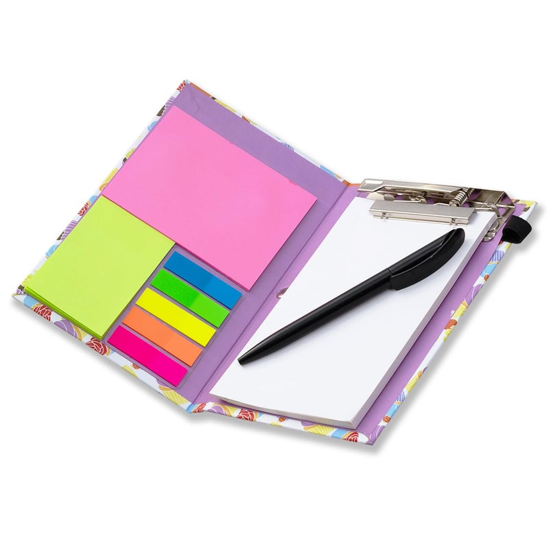 Moaae Mopo MOMP Memo Pad | Sticky Note Pad with Flags & Notepad Diary Style with Pen - Image 2