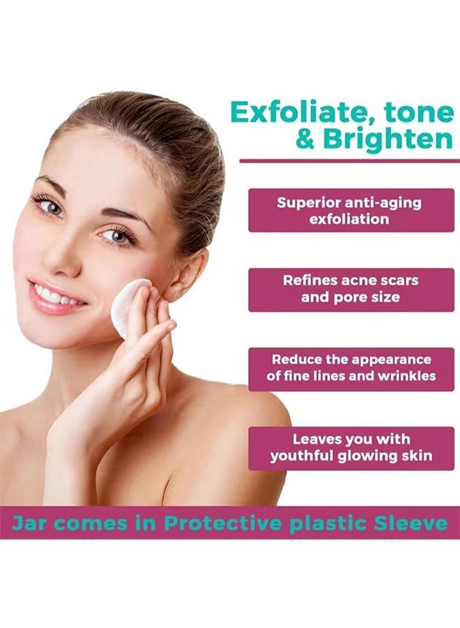 LANEMAY Glycolic Acid Pads,Pure Glycolic Acid Pads for Face and Body - 20% Resurfacing Exfoliating Pads with Vitamins C, E, B5, Aloe Vera Juice, Green Tea and Chamomile Extracts - For Skin Tone, Acne, Fine Lines and Dark Spots 60Pads - Image 5