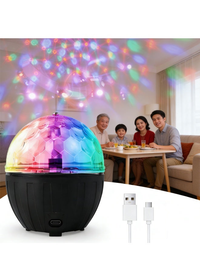 هومستر ديسكو كرة دي جي ستروب ضوء مع ألوان RGB ، ضوء الحفلة المسرح السحري كبير الحجم ، ديكورات هالوين بار نادي الزفاف المنزلي (3.8 '' حجم كبير) - Image 5