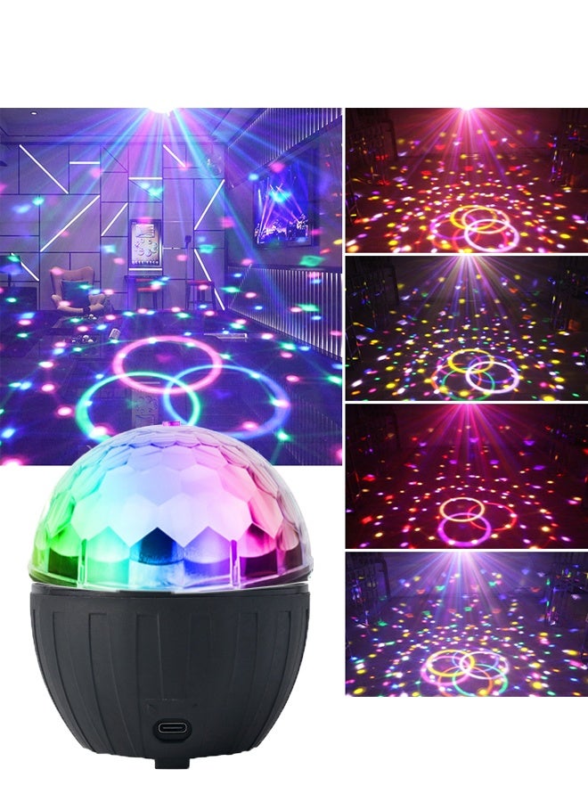 هومستر ديسكو كرة دي جي ستروب ضوء مع ألوان RGB ، ضوء الحفلة المسرح السحري كبير الحجم ، ديكورات هالوين بار نادي الزفاف المنزلي (3.8 '' حجم كبير) - Image 3