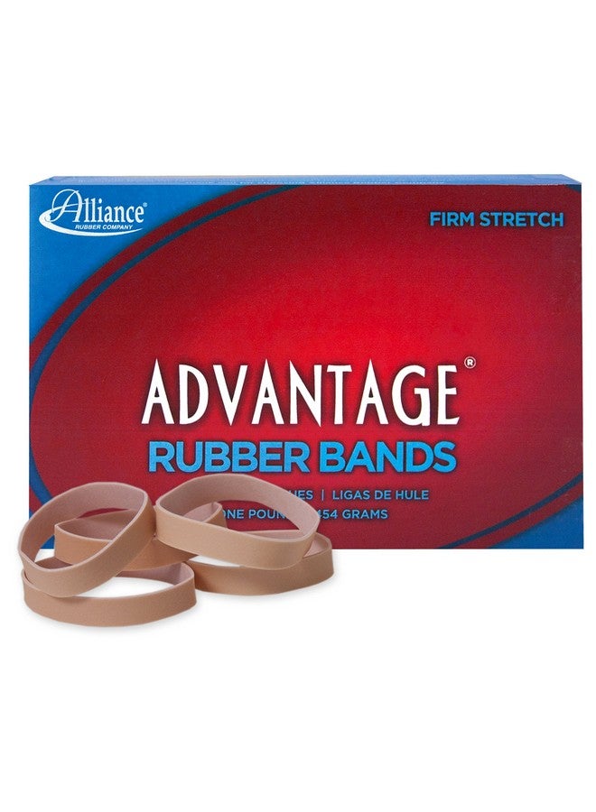 Alliance Rubber 26735 Advantage Rubber Bands Size #73, 1 Lb Box Contains Approx. 240 Bands (3" X 3/8", Natural Crepe) Beige - Image 1